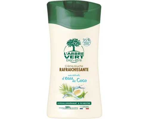 Гель для душа LArbre Vert освежающий с экстрактом кокосовой воды 250 мл (3450601032219)