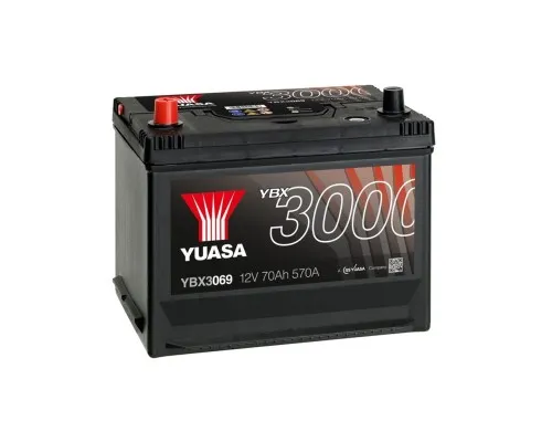 Аккумулятор автомобильный Yuasa 12V 72Ah SMF Battery (YBX3069)