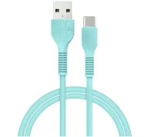 Дата кабель USB 2.0 AM to Type-C 1.2m AL-CBCOLOR-T1MT Mint ACCLAB (1283126518256)