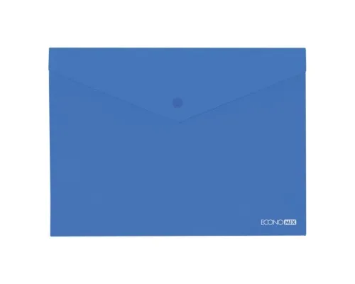 Папка - конверт Economix В5 180 мкм прозрачная, фактура глянец, синяя (E31302-02)