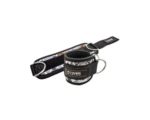Манжета для тяги Power System Ankle Strap Camo PS-3470 Grey/Black (PS_3470_Grey/Black)
