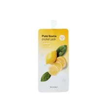 Маска для обличчя Missha Pure Source Pocket Pack Lemon Нічна з екстрактом лимона 10 мл (8806185781879)