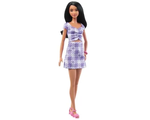 Кукла Barbie Fashionistas в платье с фигурным вырезом (HPF75)