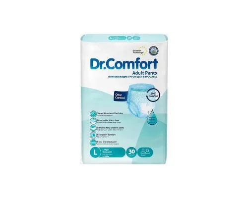 Підгузки для дорослих Dr.Comfort Large 100-150 см 30 шт (8680131205615)