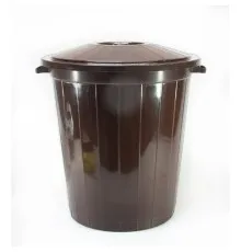 Контейнер для мусора Горизонт 48 x 43.5 см Коричневый 45 л (гор-02042/коричневий)