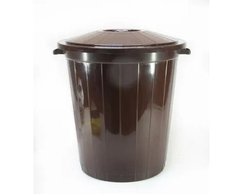 Контейнер для сміття Горизонт 48 x 43.5 см Коричневий 45 л (гор-02042/коричневий)