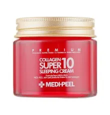 Крем для лица Medi-Peel Collagen Super10 Sleeping Cream Омолаживающий ночной с коллагеном 70 мл (8809409342382)