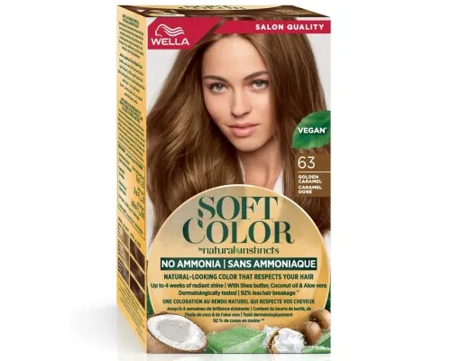 Фарба для волосся Wella Soft Color Безаміачна 63 - Карамель (3614228865807)