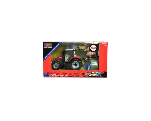 Спецтехніка Britains Модель трактора Massey Ferguson 5612 з вилами та фігурками 1:32 (43205)