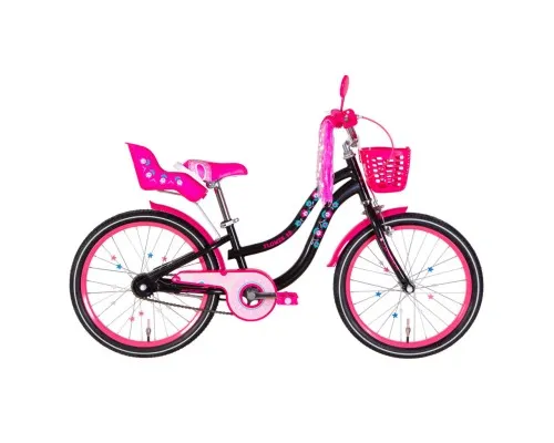 Велосипед Formula Flower Premium 20" 10" St 2024 Чорний з рожевим (OPS-FRK-20-211)