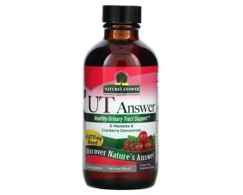 Витаминно-минеральный комплекс Nature's Answer D-манноза с клюквой, 4870 мг, D-Mannose & Cranberry Concentrate, 120 мл (NTA-26370)