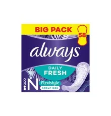 Щоденні прокладки Always Daily Fresh Normal Flexistyle 58 шт. (8700216461757)