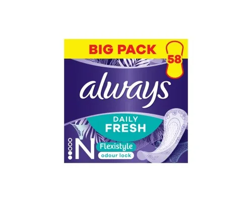 Ежедневные прокладки Always Daily Fresh Normal Flexistyle 58 шт. (8700216461757)