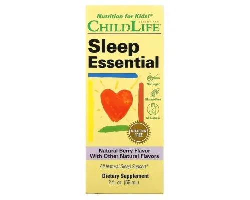 Вітамінно-мінеральний комплекс ChildLife Спокійний сон дитини, смак ягід, Sleep Essential, 59 мл (CDL-10650)
