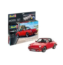 Сборная модель Revell Набор автомобиль Porsche 911 Carrera 3.2 Targa уровень 3 масштаб 1:24 (RVL-67689)