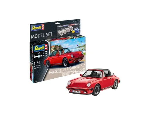 Збірна модель Revell Набір автомобіль Porsche 911 Carrera 3.2 Targa рівень 3 масштаб 1:24 (RVL-67689)