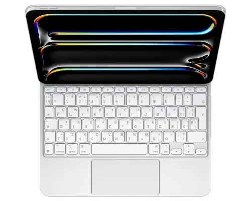 Чехол для планшета Apple Magic Keyboard for iPad Pro 11inch (M4) - Ukrainian - White,Model A2975 (MWR03UA/A)