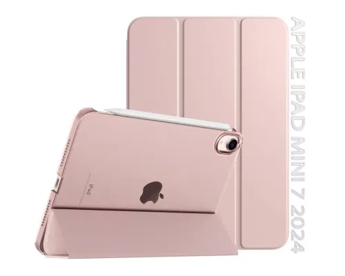 Чохол до планшета BeCover Tri Fold Hard Apple iPad Mini 7 2024 Pink (712454)