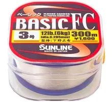 Флюорокарбон Sunline Basic FC 300м 0.285мм #3 12LB (1658.00.98)