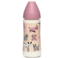 Бутылочка для кормления Suavinex Истории щенков 360 мл розовая (304828)