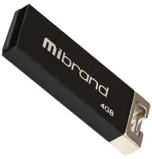 USB флеш накопитель Mibrand 4GB Сhameleon Black USB 2.0 (MI2.0/CH4U6B)