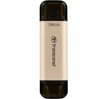 USB флеш накопичувач Transcend 256GB JetFlash 930 Gold-Black USB 3.2/Type-C (TS256GJF930C)