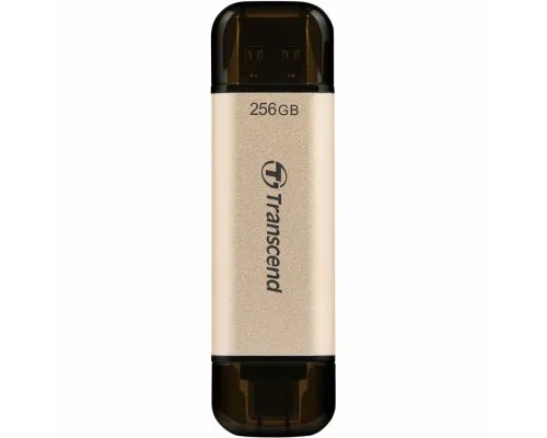 USB флеш накопитель Transcend 256GB JetFlash 930 Gold-Black USB 3.2/Type-C (TS256GJF930C)