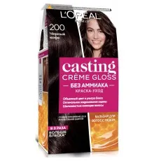 Фарба для волосся L'Oreal Paris Casting Creme Gloss 200 - Чорна кава 120 мл (3600521119501)