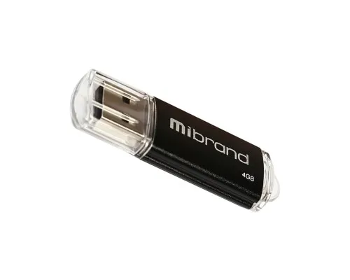 USB флеш накопичувач Mibrand 4GB Cougar Black USB 2.0 (MI2.0/CU4P1B)