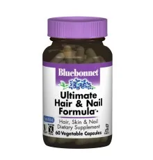 Вітамінно-мінеральний комплекс Bluebonnet Nutrition Остаточна Формула для Волос і нігтів, 60 вегетарій (BLB1106)