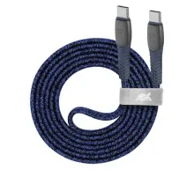Дата кабель USB 2.0 Type-C to Type-C 1.2m 3А 60W blue RivaCase (PS6105 BL12)
