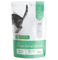 Влажный корм для кошек Nature's Protection with Ocean fish and Chicken 100 г (KIK45688)