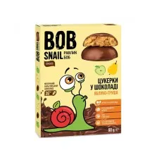 Цукерка Bob Snail Равлик Боб Яблуко Груша в молочному шоколаді 60 г (4820219341604)