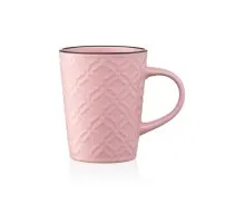Чашка Ardesto Relief 320 мл Pink (AR3474P)