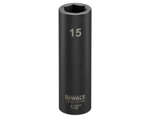 Головка торцевая DeWALT IMPACT ударная длинная, 1/2 х 15 мм (DT7549)