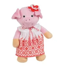 Мягкая игрушка Tigres Cвинка-девочка в вышиванке, 25 см (СВ-0022)