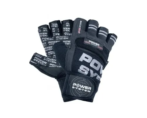 Рукавички для фітнесу Power System Power Grip PS-2800 Black L (PS-2800_L_Black)