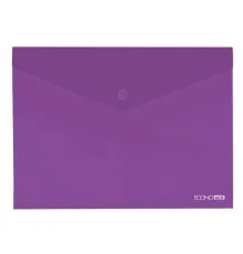 Папка - конверт Economix В5 180 мкм прозора, фактура "глянець", фіолетова (E31302-12)