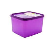 Пищевой контейнер Irak Plastik Alaska квадратний 1,2 л фіолетовий (5509)