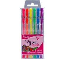 Ручка гелева Yes Neon набір 6 шт (411706)