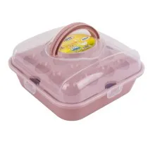 Пищевой контейнер Violet House Powder для яєць на 32 шт Рожевий (0049 POWDER д/яиц 32)