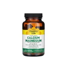 Витаминно-минеральный комплекс Country Life Кальций, Магний и Витамин D, Calcium Magnesium with Vitamin D, 120 вегет (CLF-02487)