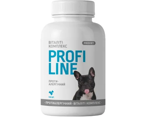 Вітаміни для собак ProVET Віталіті комплекс протиалергічний 100 табл. (4823082431663)