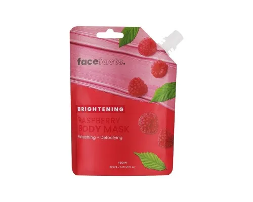 Маска для тіла Face Facts Brightening Raspberry Body Mask Освітлювальна Малина 200 мл (5031413928747)
