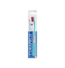 Зубна щітка Curaprox CS 5460 Ultra Soft Ультрам'яка D 0.10 мм Бірюзова з рожевою щетиною (CS 5460-28)