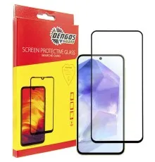 Скло захисне Dengos Full Glue Samsung Galaxy A55 5G (black) (TGFG-345)