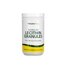 Амінокислота Natures Plus Соєвий Лецитин у Гранулах, Natural Soy Lecithin Granules, 340 гр (NAP-04210)