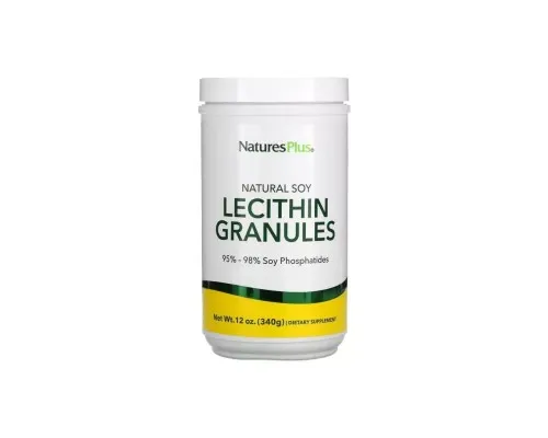 Амінокислота Natures Plus Соєвий Лецитин у Гранулах, Natural Soy Lecithin Granules, 340 гр (NAP-04210)