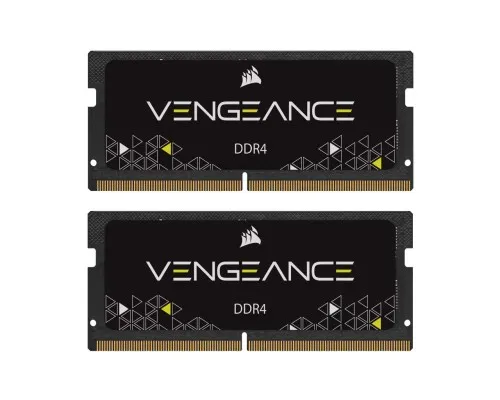 Модуль пам'яті для ноутбука SoDIMM DDR4 32GB (2x16GB) 3200 MHz Vengeance Corsair (CMSX32GX4M2A3200C22)