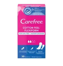 Щоденні прокладки Carefree Cotton Feel FlexiForm 30 шт. (3574661257044)